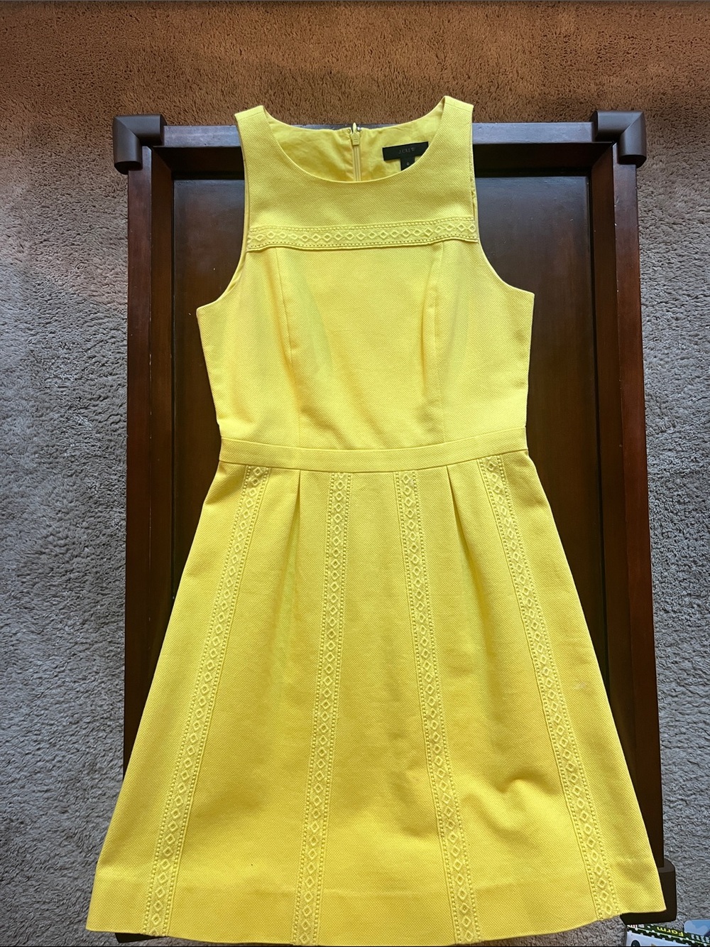 J Crew Canary Yellow Sleeveless Dress